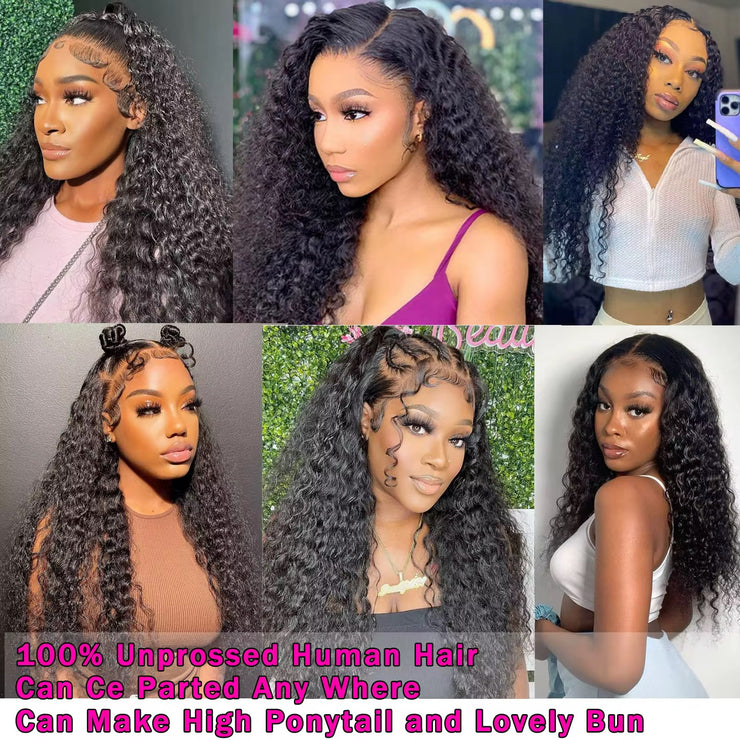 Perruque Sans Colle – Glueless Wig for Natural Look, showcasing 100% unprocessed human hair styles and versatility.