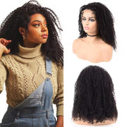 Perruque Sans Colle – Glueless Wig showcasing natural curly texture and versatile style options.